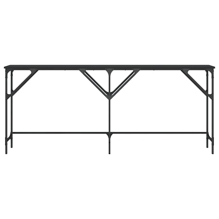 vidaXL Stolik konsolowy, czarny, 180x29x75 cm