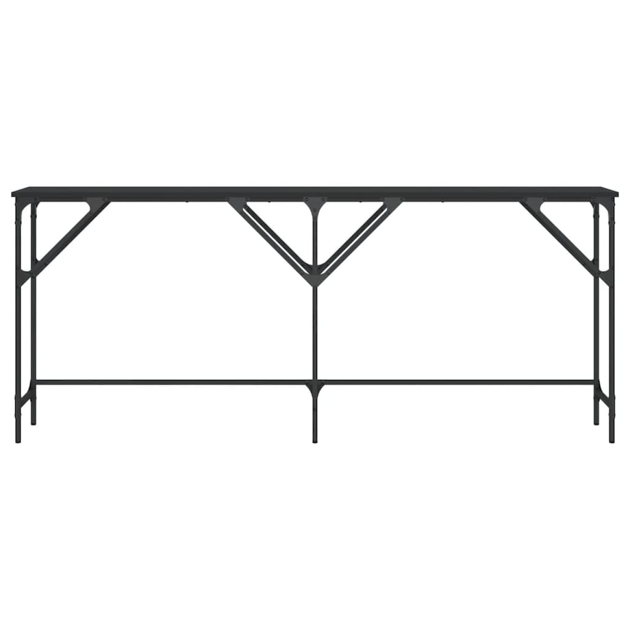 vidaXL Stolik konsolowy, czarny, 180x29x75 cm