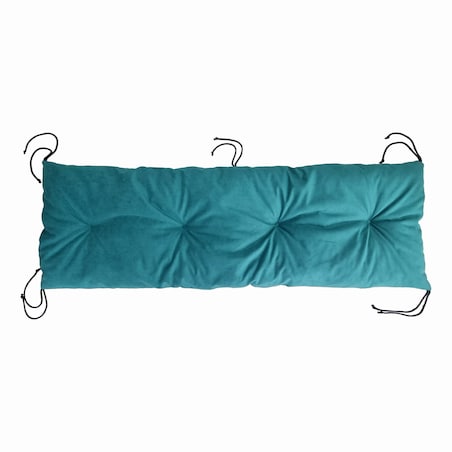 Poduszki na meble ogrodowe bez oparcia, 100x40 cm, Turkus