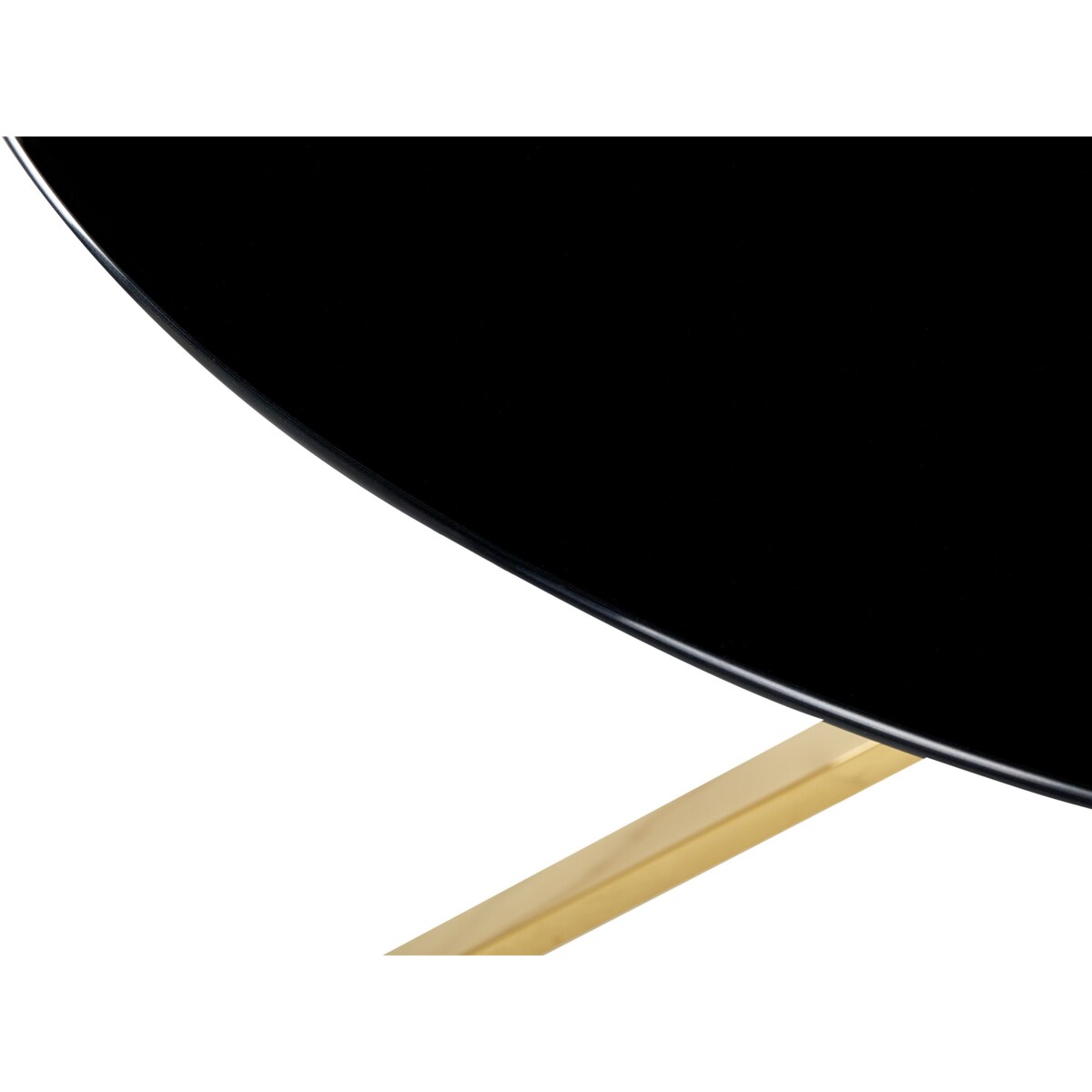 Stół do jadalni BOSCO Czarny 105 cm 105 cm Szkło hartowane