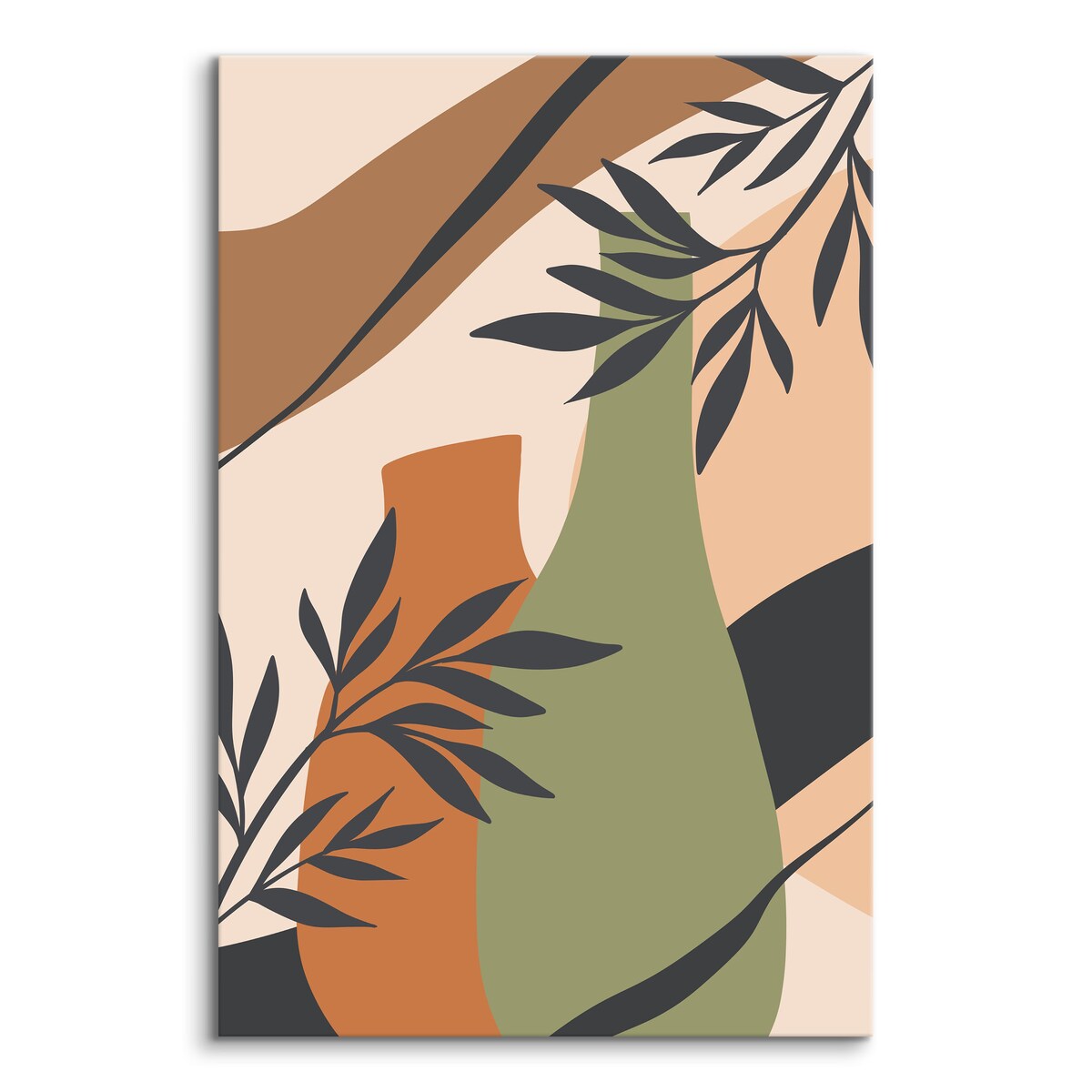 Obraz Oliwkowe Dzbanki Pośród Palm 30x40cm