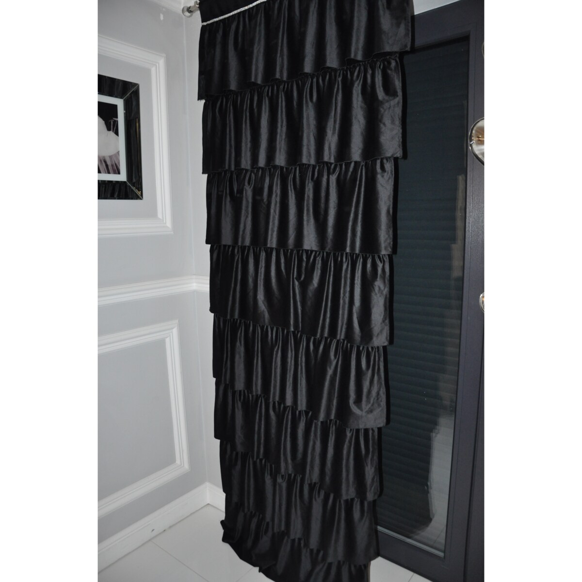 zasłona "romantica" 90x250 cm czarny