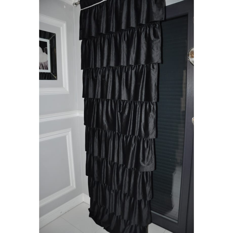 zasłona "romantica" 90x250 cm czarny