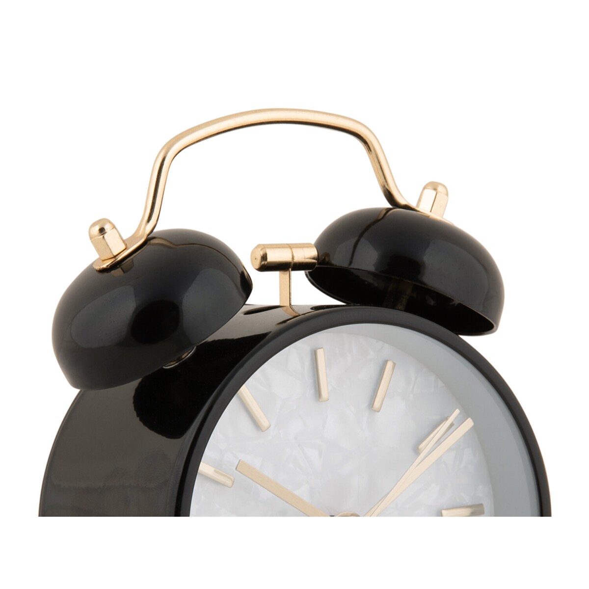 Budzik retro PEARL GLOW, Ø 8 cm