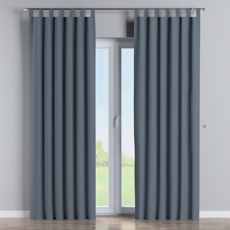 Zasłona na szelkach 1 szt. 130x245 grafitowy szary