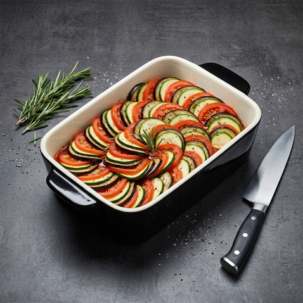 NACZYNIE ŻAROODPORNE MAŁE 20cm CERAMICZNE DO AIRFRYER PIEKARNIKA ZAPIEKANIA