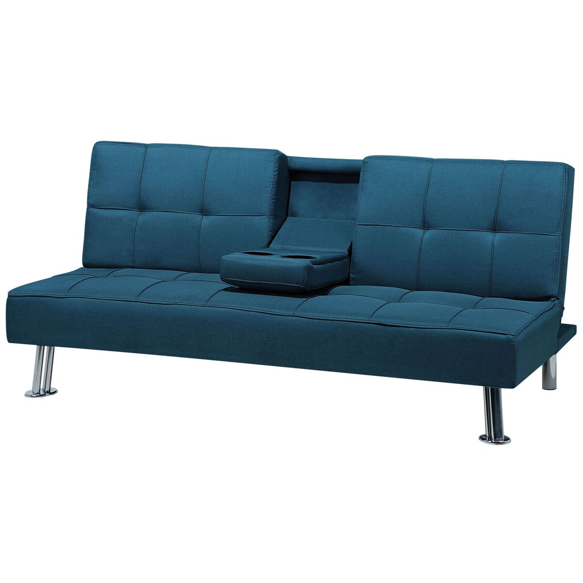 Sofa rozkładana niebieska ROXEN