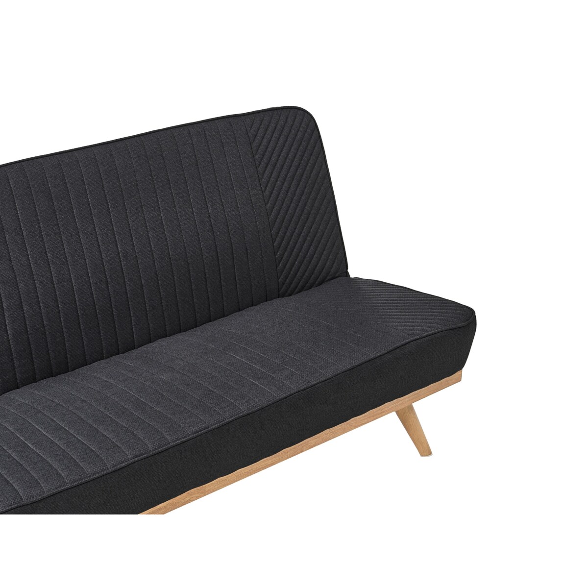 Sofa rozkładana dla 2 osób KALFAFEL Czarny