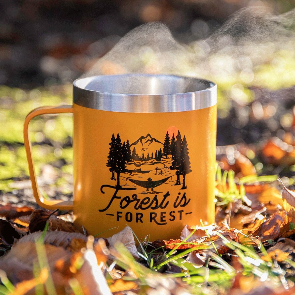 Kubek turystyczny / dwuścienny - Beaver - żółty - Alaskan Maker