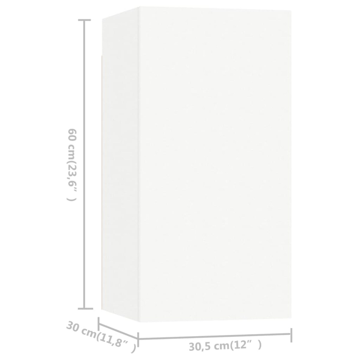 vidaXL 4-cz. zestaw szafek TV, biały, materiał drewnopochodny