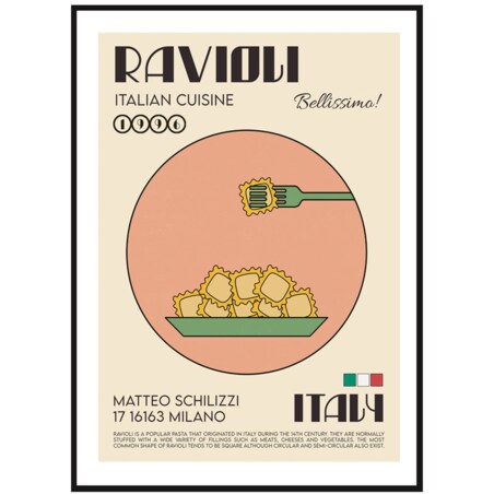 Poster Story, Plakat, Obraz - Ravioli, wymiary 50 x 70 cm