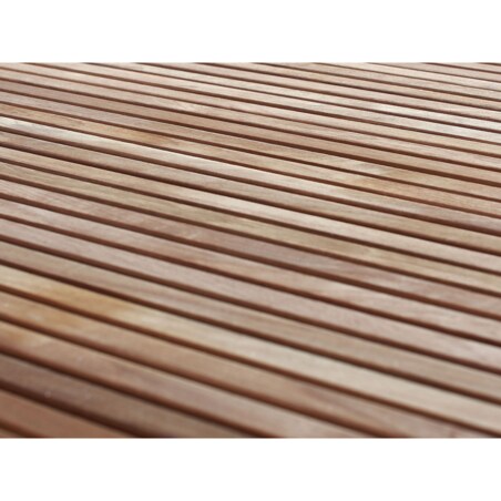 Stół ogrodowy tekowy 200 x 90 cm jasne drewno VIAREGGIO