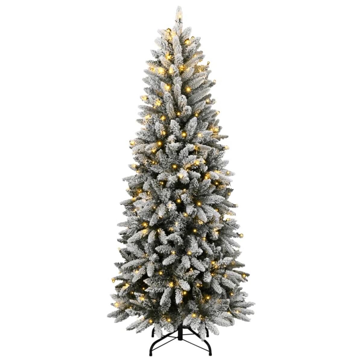 vidaXL Sztuczna choinka, ośnieżona, 300 lampek LED, 210 cm