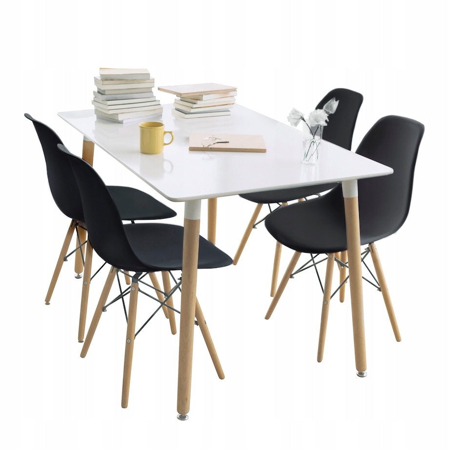 Krzesło Eva Czarne (Ikeabox) (Nowy Nowy Kod)