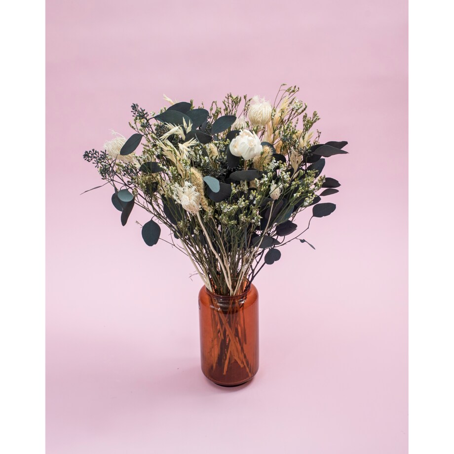 Bukiet suszonych kwiatów Grazia - eukaliptus, shola, koper włoski