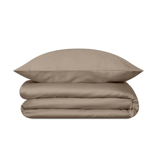 Pościel satynowa taupe 150/200 + 50/60 cm
