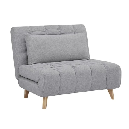 Fotel rozkładany BILLY szary