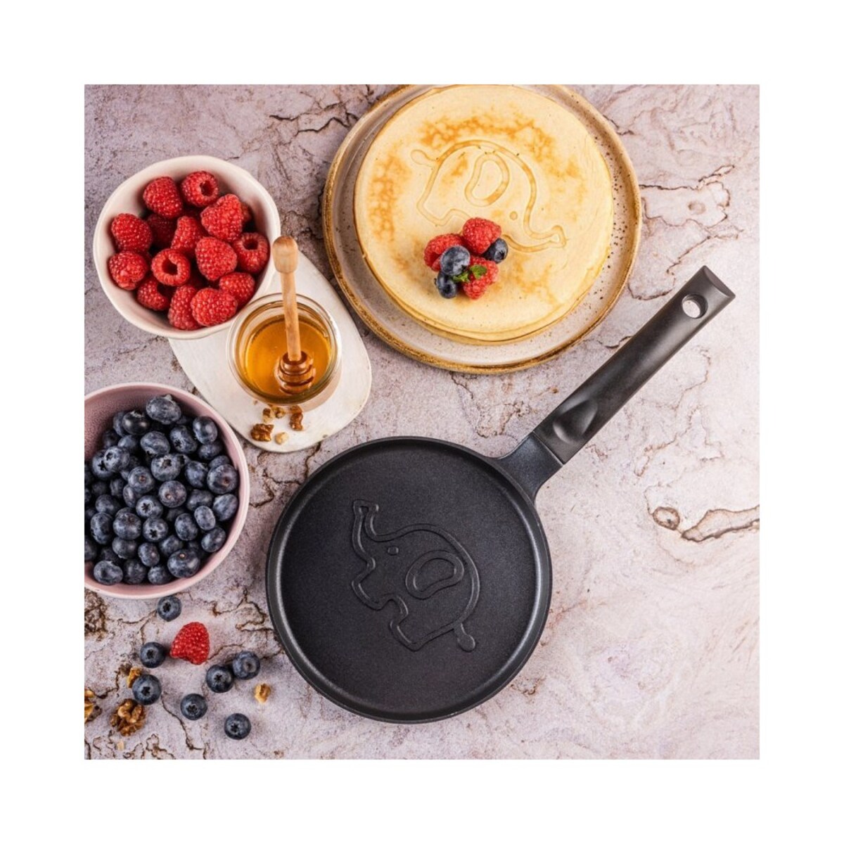 Klausberg patelnia do naleśników ze słonikiem 18cm 63854