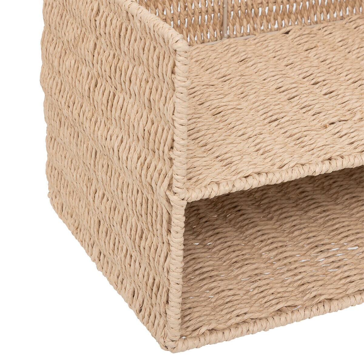 Pojemnik na dokumenty KORD, pleciony, 32 x 24 x 25 cm