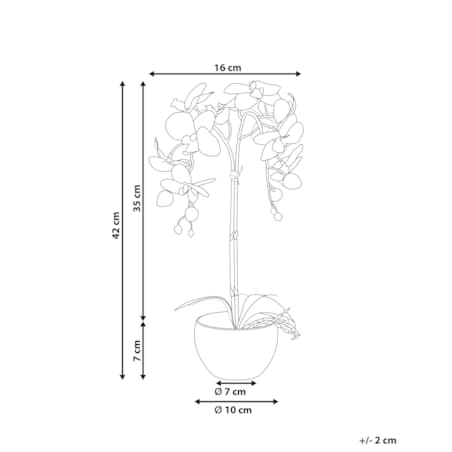 Sztuczna roślina ORCHID Biały