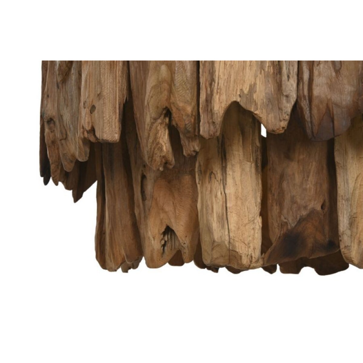 Lampa sufitowa z drewna tekowego 40x Ø 65 cm AVANTI okrągła