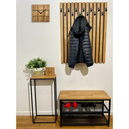 Zegar ścienny drewniany Harmony 30cm kwadratowy