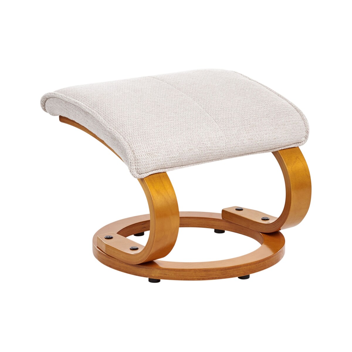 Fotel z masażem HERO Z podnóżkiem Jasnobeżowy