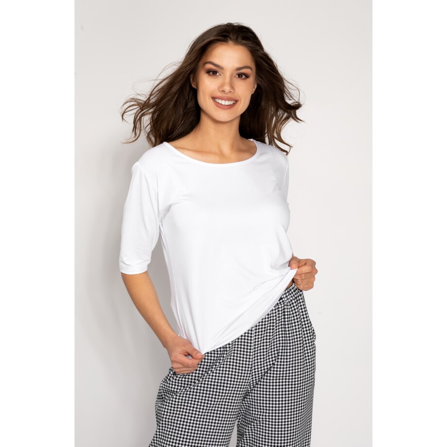 Piżama Alexandra White-Black, L