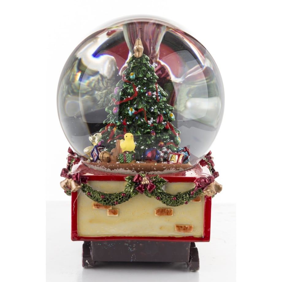 Kula śnieżna świąteczna 17x22,5x12 cm POCIĄG