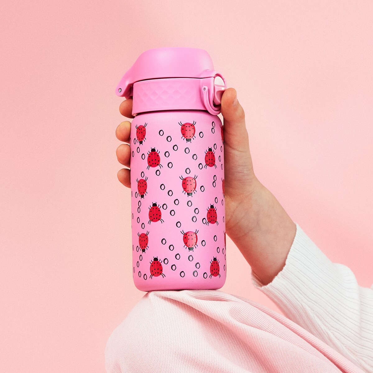 Butelka ION8 Single Wall I8SS400PPLADY Ladybug