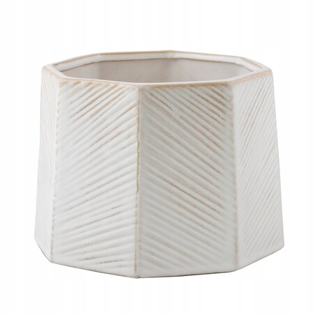 SZARA DONICA ceramiczna śr. 15cm