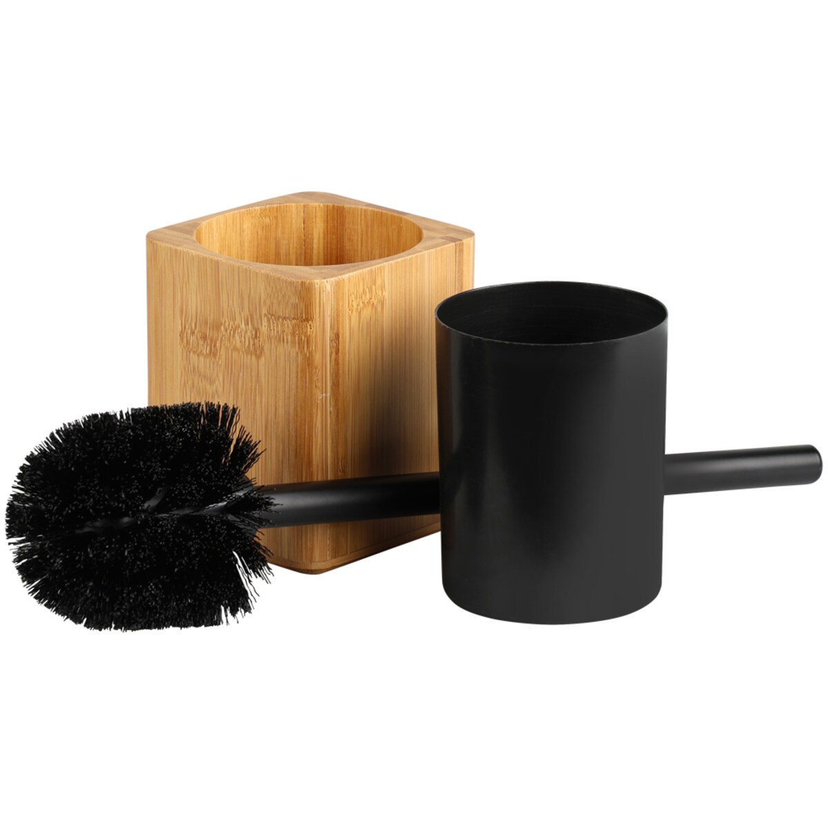 Szczotka WC z pojemnikiem z bambusa