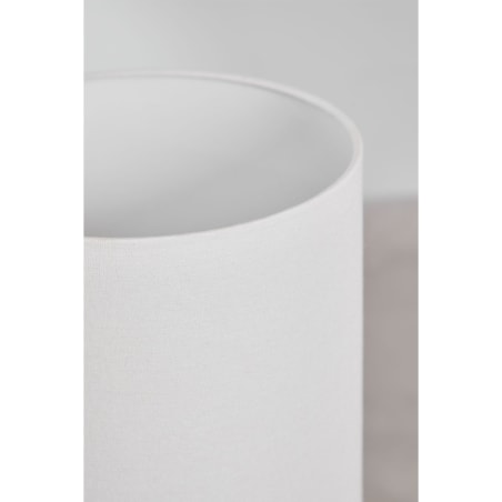 Lampa podłogowa z ceramiki i lnu Canela kremowa