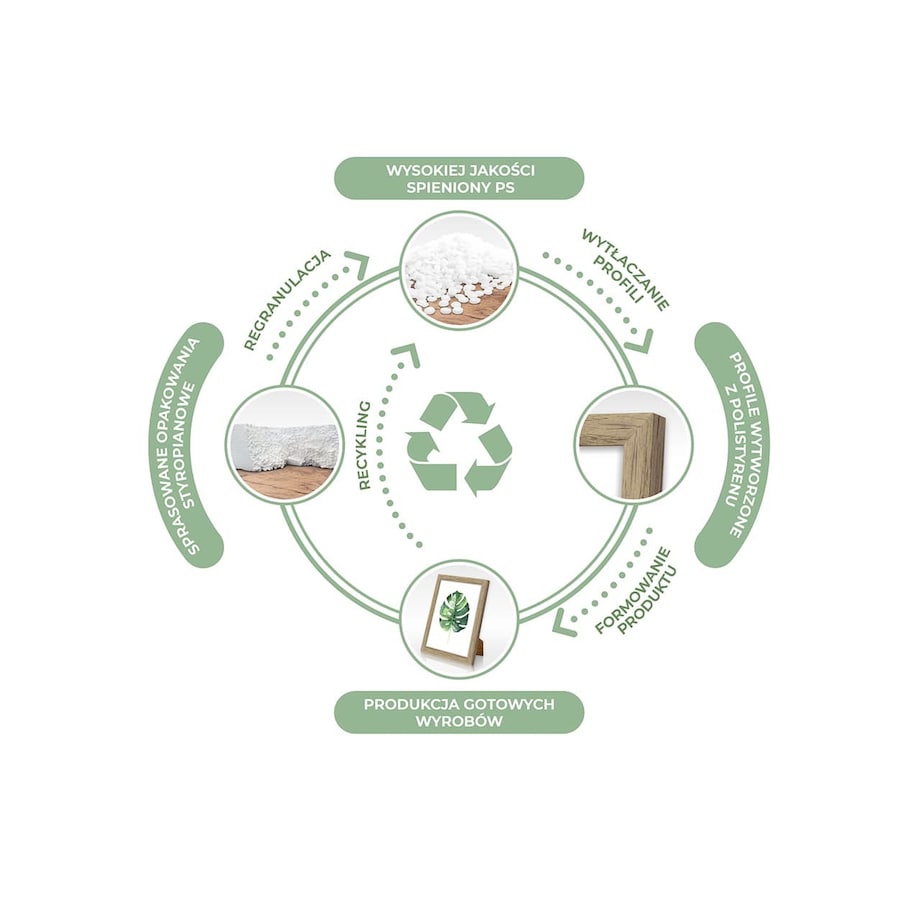 Ramka złoto 50x70 cm