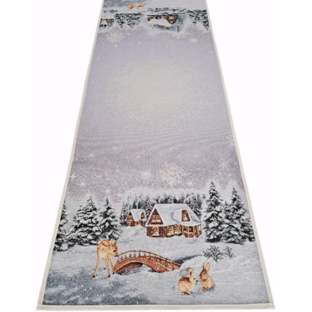 Bieżnik Na Stół 40X100 Cm Dekoracyjny Ozdobny Ze Zwierzętami