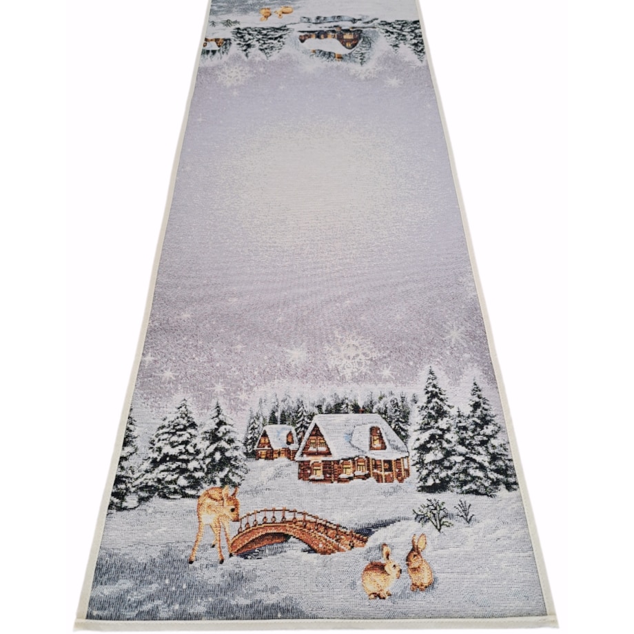 Bieżnik Na Stół 40X100 Cm Dekoracyjny Ozdobny Ze Zwierzętami