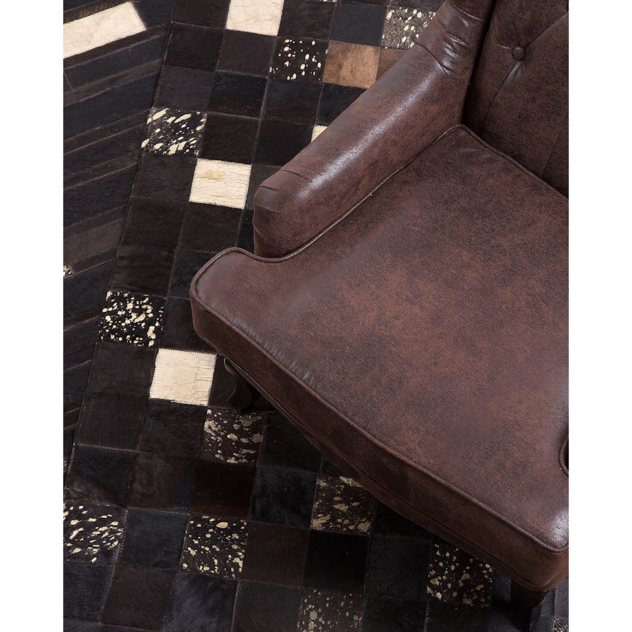 Dywan skórzany 80 x 150 cm brązowy ARTVIN