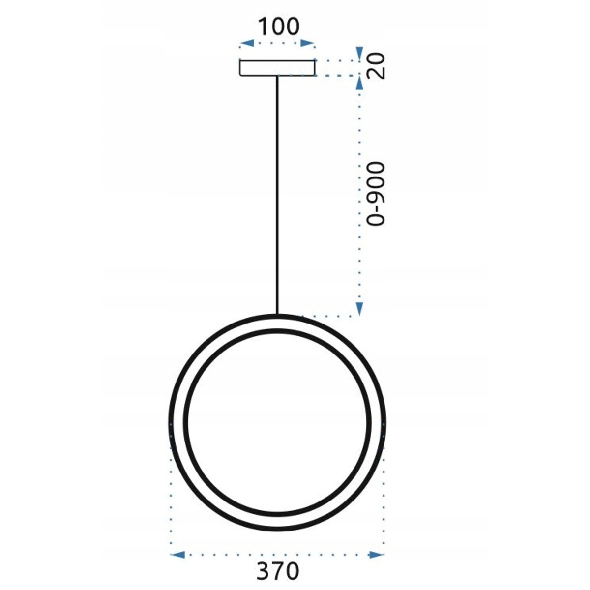 Lampa Sufitowa Wisząca Złota Gold Ring Obręcze