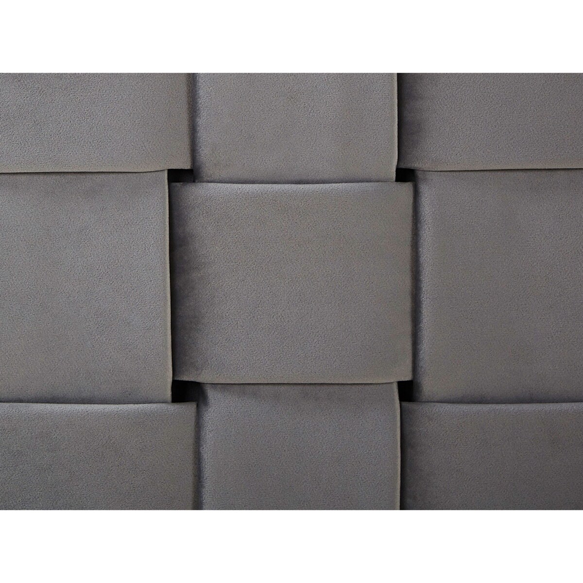 Łóżko Welur LIMOUX 140 x 200 cm Szary