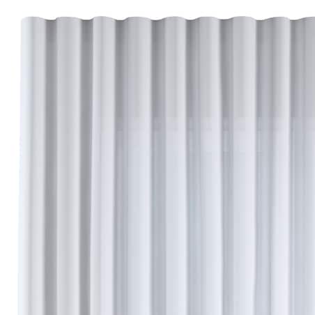 Firana na taśmie wave 300x245 prześwitujący biały