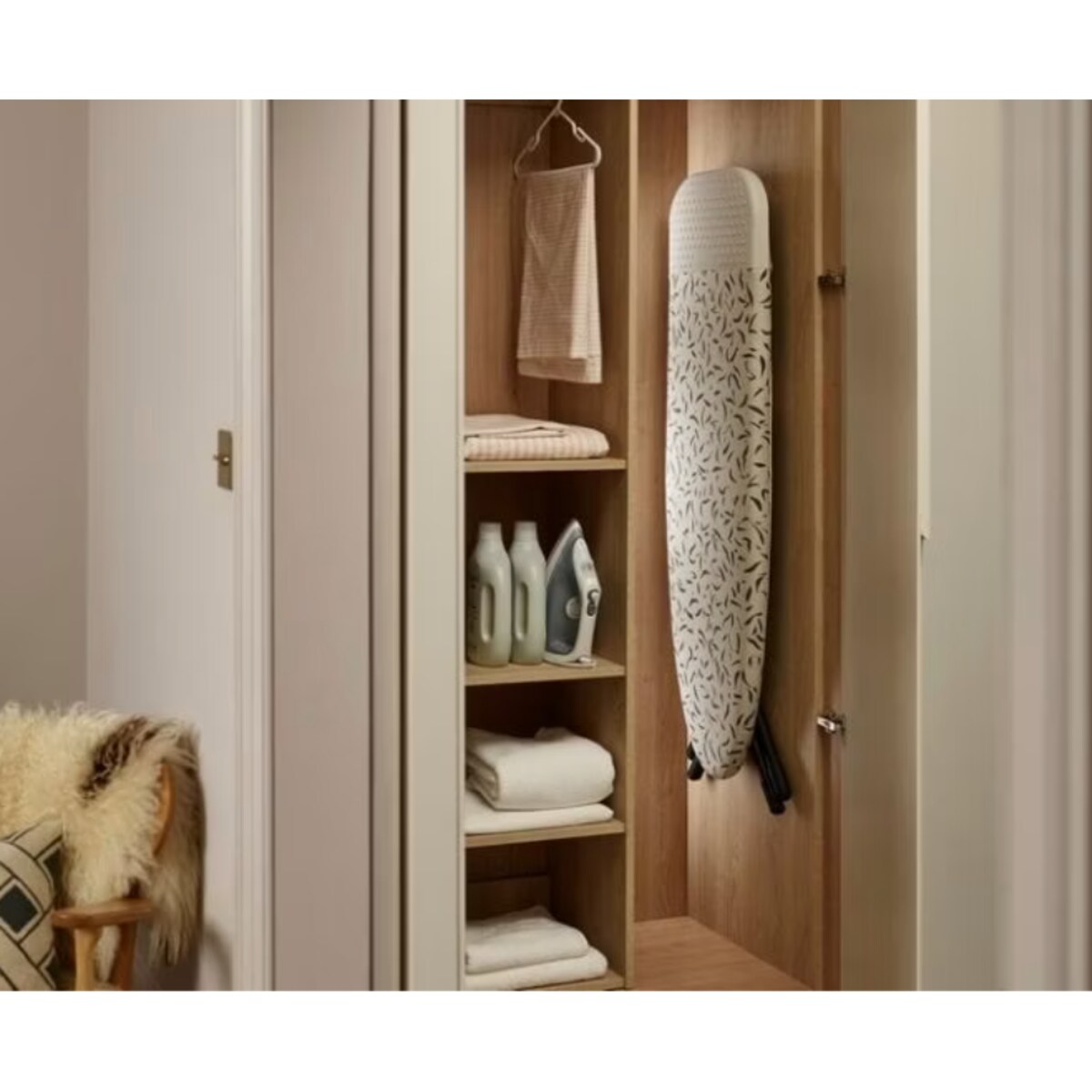 Deska do prasowania ecru Glide Plus, 136 x 38 x 8.5 cm, Joseph Joseph