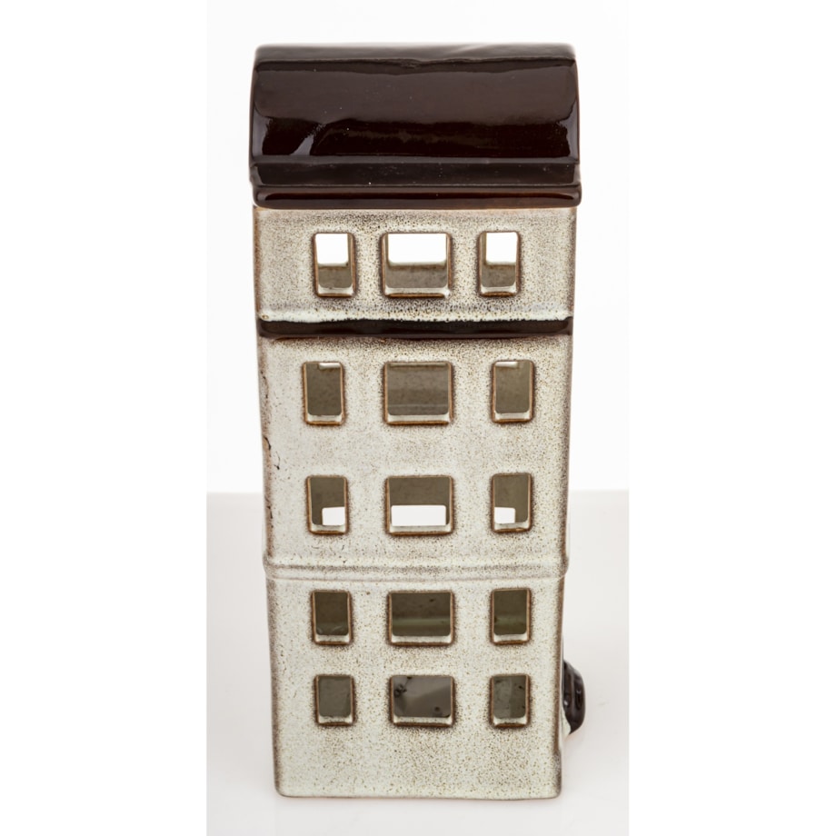 Domek kamienica LED 26x10x11 cm BALAY brązowy