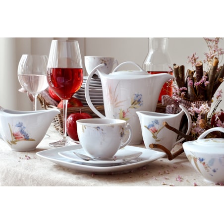 Garnitur do kawy dla 12 osób 39 el. Akcent Letni Czar G860