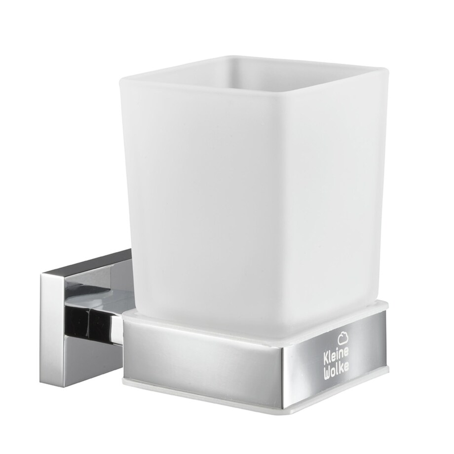 Kleine Wolke Meo Ścienny Kubek łazienkowy szkło mleczne