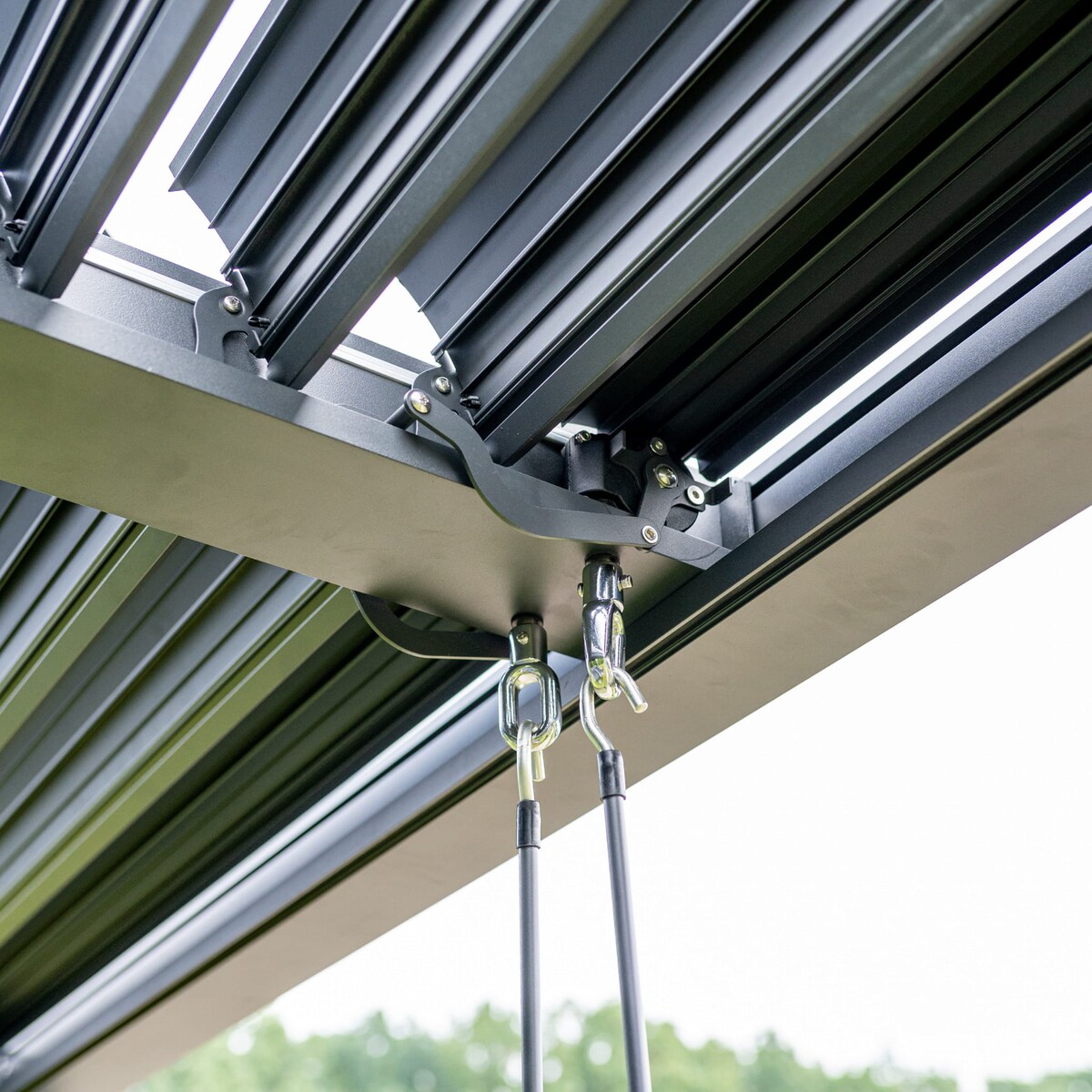 Pergola ogrodowa, tarasowa 3x4x2.5m LED antracytowa