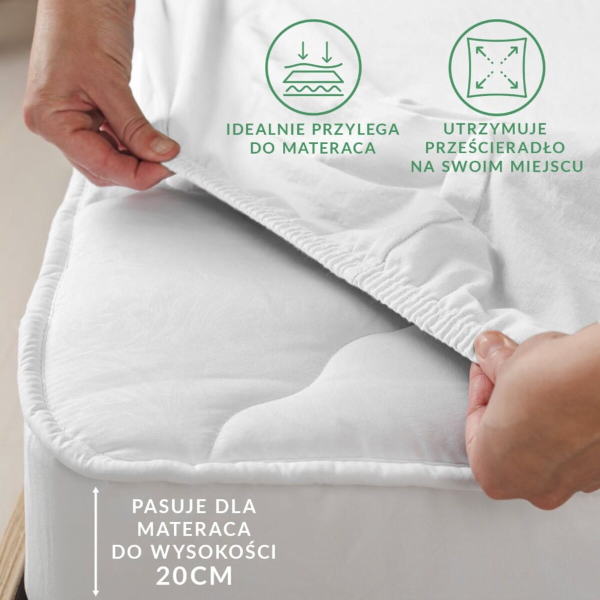 Prześcieradło flanela z gumką 180x200 kolor szary