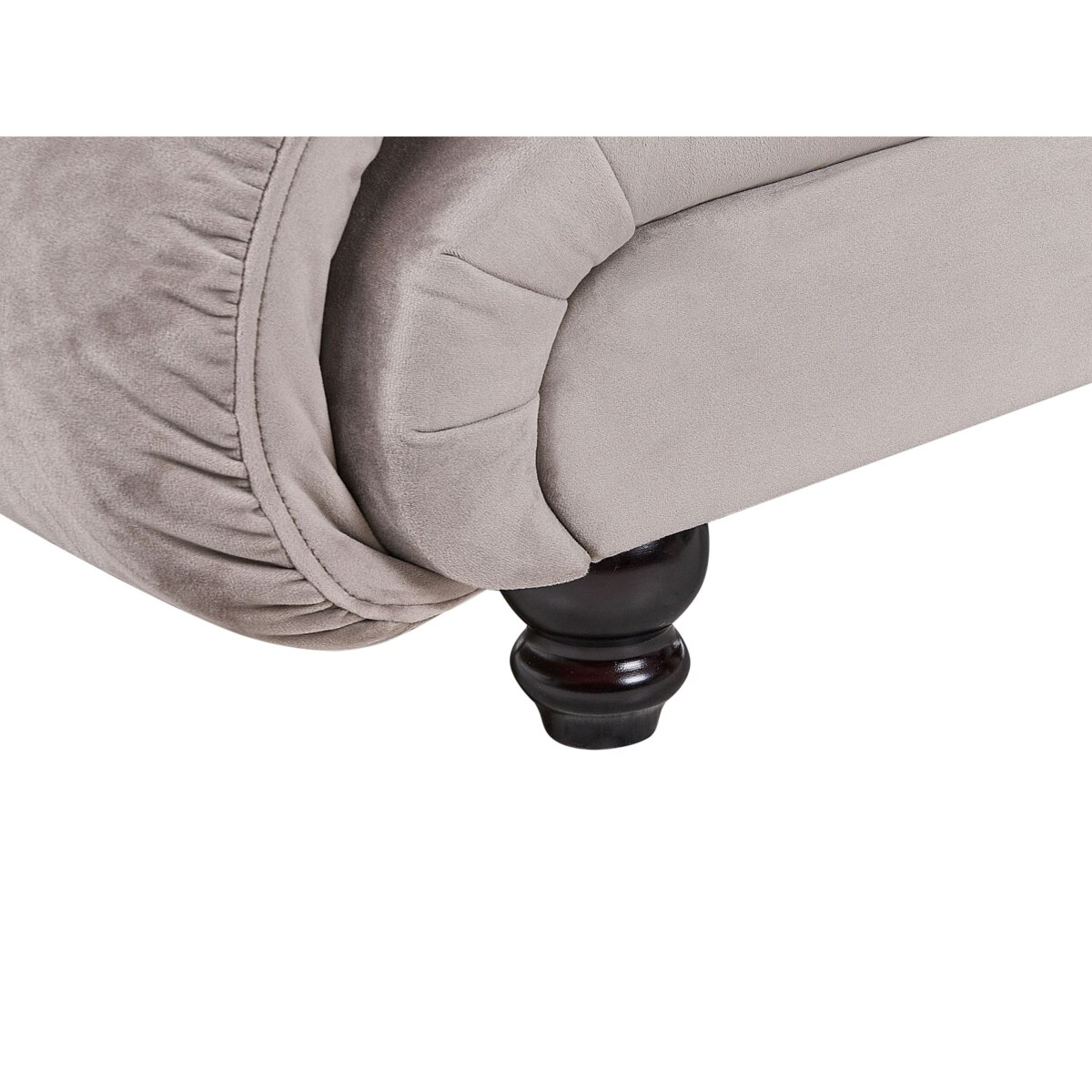 Szezlong prawostronny brązowoszary LORMONT