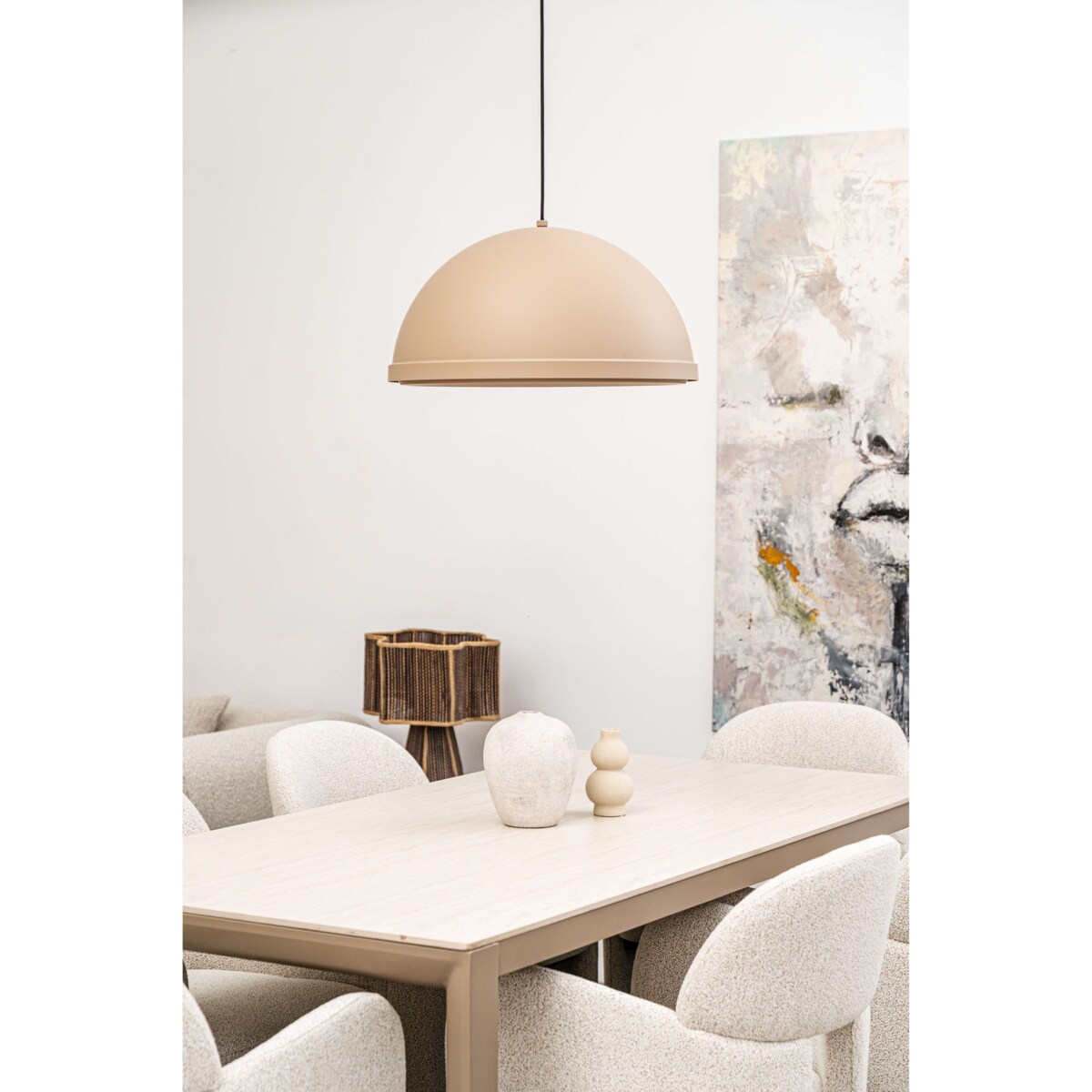 Lampa wisząca aluminiowa Zorania szampańska Monnarita