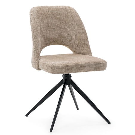 Krzesło obrotowe tapicerowane MILO II ciemny beż do salonu jadalni kuchni