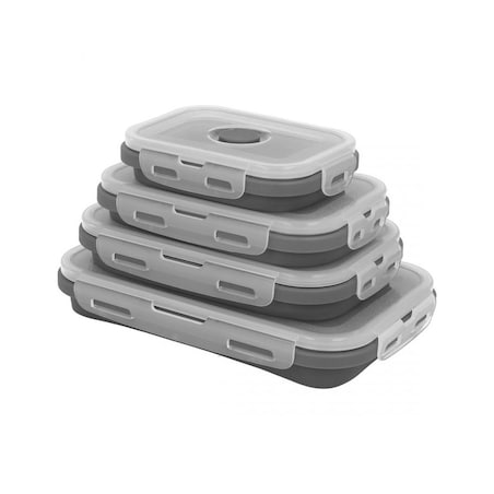 Brunbeste zestaw 4 składanych pojemników na żywność 63915
